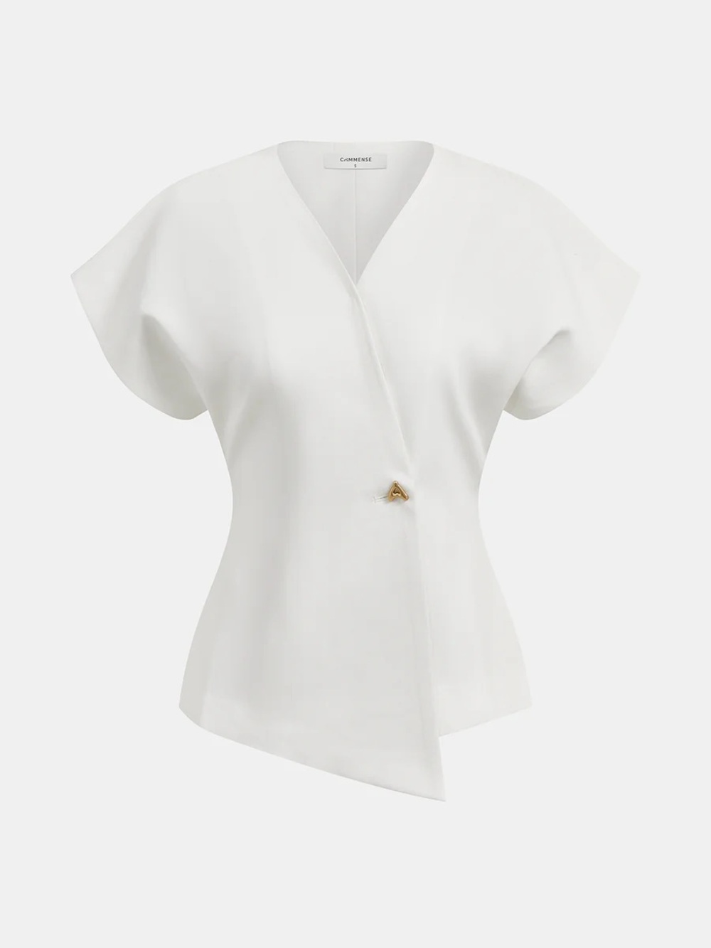 Commense Trendy V-Neck Button Down Blouse - Picture 2 of 14